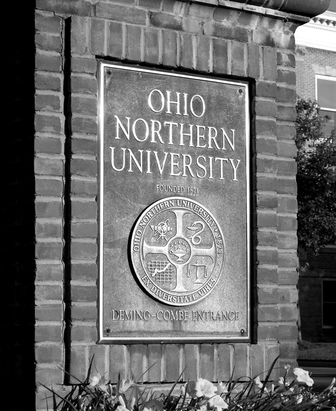 Ohio Northern University sign.