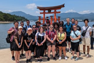 Ohio Northern University students visiting Japan in summer 2024.